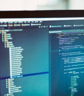image of computer code - web design principles